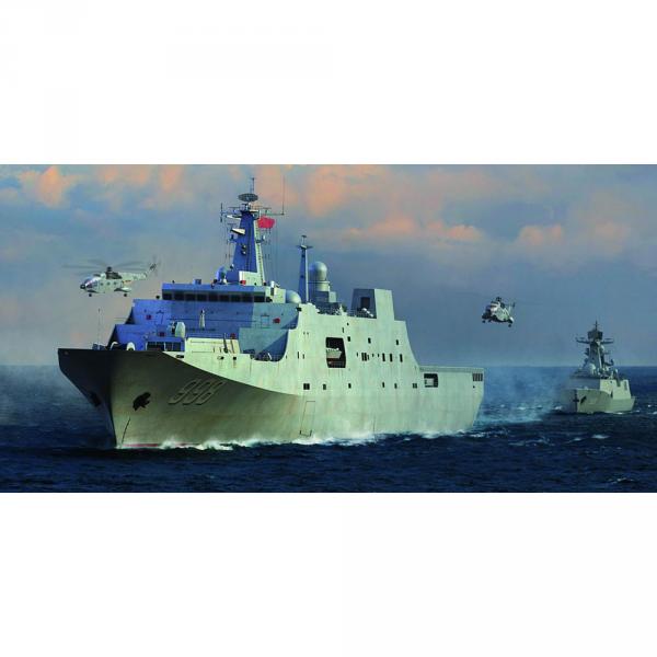 Maquette bateau : PLA Navy Type 071 Amphibious Transport Dock - Trumpeter-TR04551