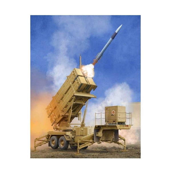 Maquette Véhicule Militaire : Station de lancement de Missiles w/MIM-104F Patriot - SAM System PAC-3 - Trumpeter-TR01040