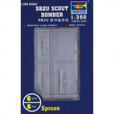 Maqueta de avión: conjunto de mini aviones SB2U Scout Bomber 