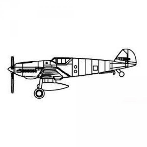 Maquettes avions : Set mini avions BF109T  - Trumpeter-TR06279