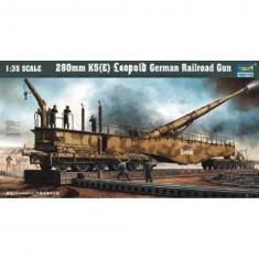 Eisenbahngeschütz Leopold 280mm K5 (E) - 1:35e - Trumpeter