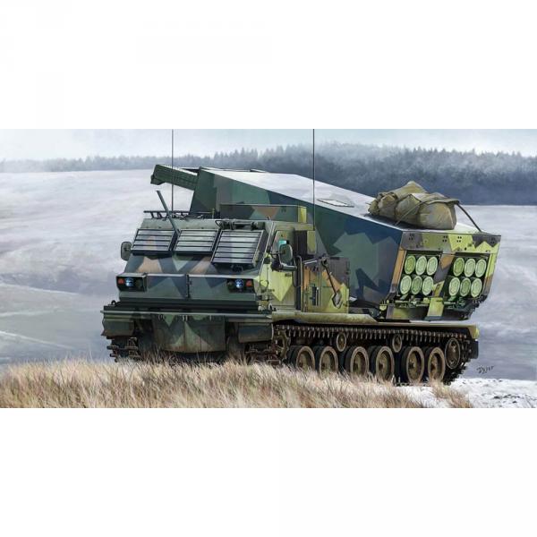 Maquette véhicule militaire : Système de lancement multiple M270 / A1 - Norvège - Trumpeter-TR01048