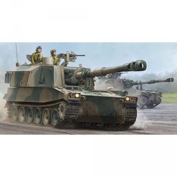 Model tank: Self-propelled howitzer JGSDF Type 75 155mm Self-PropelledHowitz  - Trumpeter-TR05577