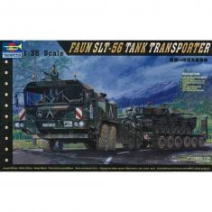 Maqueta de vehículo militar: camión FAUN SLT-56