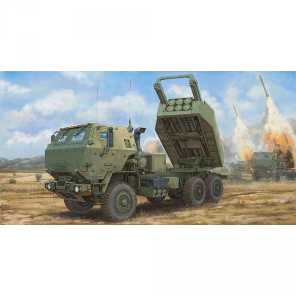 Maquette véhicule militaire : Système de fusée d'artillerie à haute mobilité M142 (HIMARS) - Trumpeter-TR01041