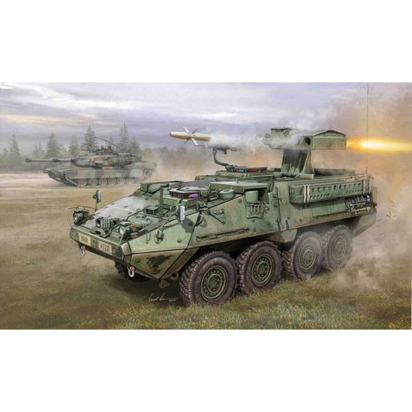 Maquette véhicule militaire : M1134 Stryker Anti Tank Guided Missile (ATGN) - Trumpeter-TR00399