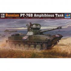 Maqueta de tanque: tanque anfibio ruso PT-76B 