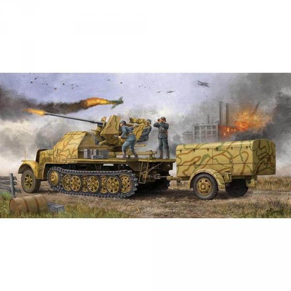 Model tank: German 3.7cm Flak 37 auf Selbstfahrlafette (Sd.Kfz.7 / 2 late version) - Trumpeter-TR01526