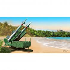 Soviet 5P71 Launcher with 5V27 Missile Pechora (SA-3B Goa) Rounds Loaded - 1:35e - Trumpeter