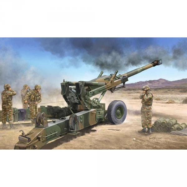 Military model: Medium towed howitzer M198 155 mm (first version) - Trumpeter-TR02306