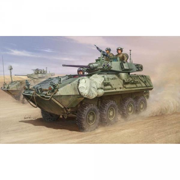 Maquette véhicule militaire : Véhicule blindé à roues LAV-A2 8X8 - Trumpeter-TR01521