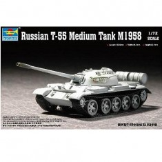 Maqueta de tanque medio soviético T-55 1958