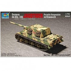 Maqueta de tanque: SdKfz.186 Jagdtiger con zimmerit 1944: Maqueta Porsche
