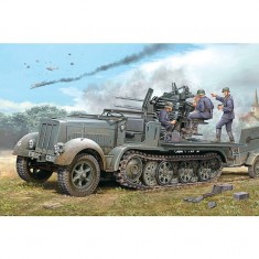 2 cm Flakvierling 38 Selbstfahrlafette (Sd.Kfz.7/1 early version)- 1:35e - Trumpeter