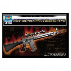 AR15/M16/M4 FAMILY-MK.12 Mod o/1 SPR - 1:3e - Trumpeter