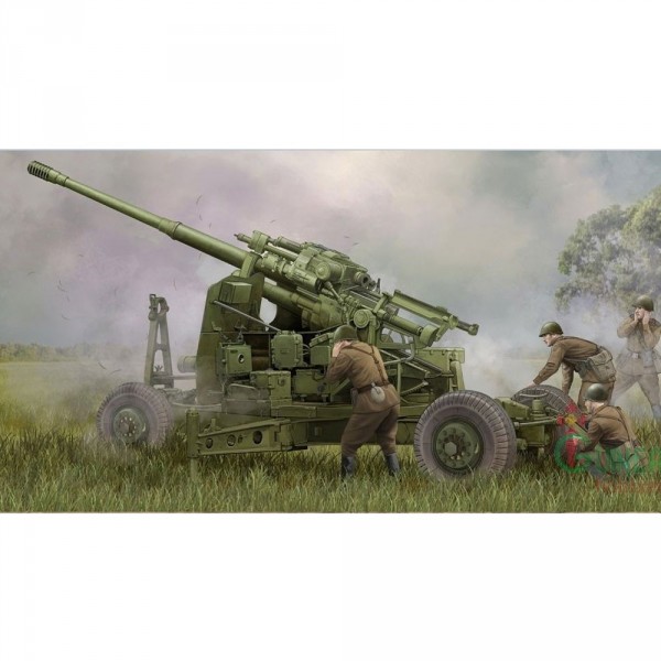 Soviet 100mm Air Defence Gun KS-19M2 - 1:35e - Trumpeter - Trumpeter-TR02349