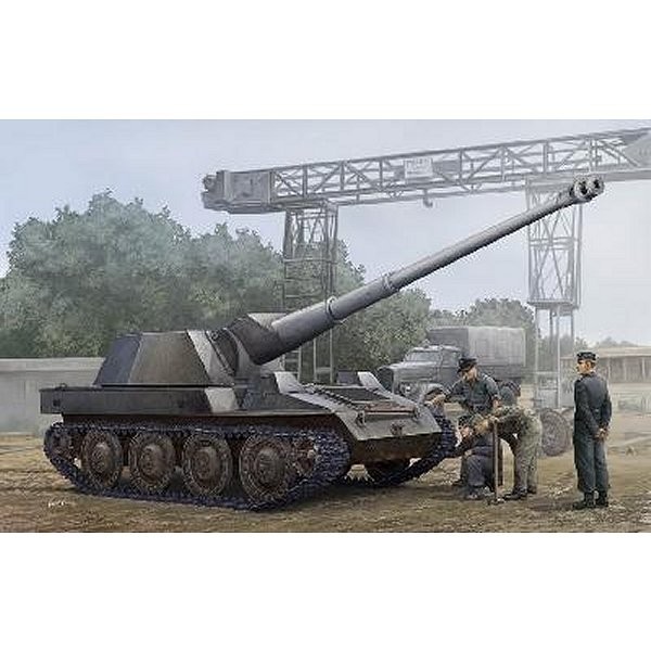 Maqueta de tanque: cañón antitanque autopropulsado alemán Krupp Steyr Waffentrager 1945 - Trumpeter-TR01598