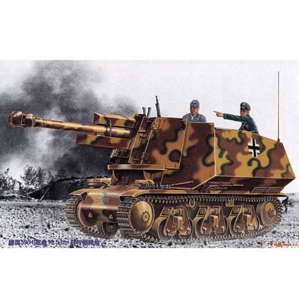 Maqueta de tanque: cañón autopropulsado alemán 39 (H) 105 mm LeFh 18 (Sf) Ausf Geschutzwagen - Trumpeter-TR00353