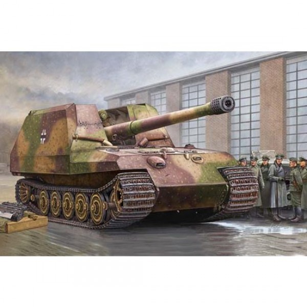 Maqueta de tanque: cañón autopropulsado German Tiger Für 17 cm K72 - Trumpeter-TR00378