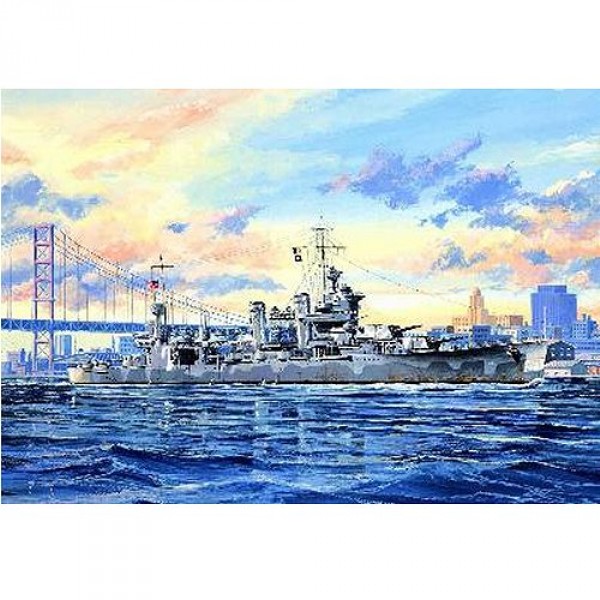 Maquette bateau : Croiseur lourd USS CA-39 Quincy 1942 - Trumpeter-TR05748