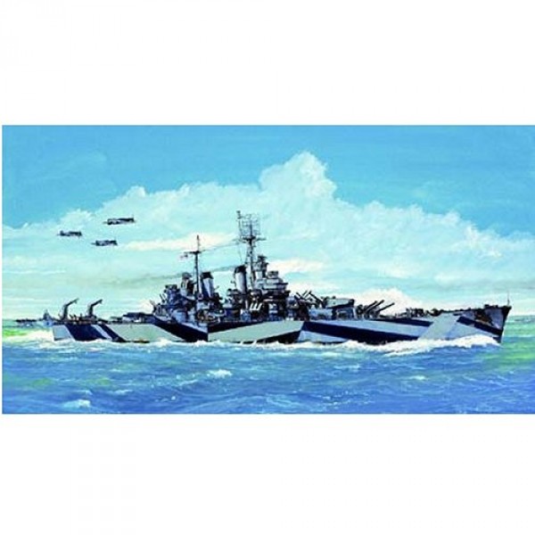 Maqueta de barco: crucero pesado USS CA-68 Baltimore 1944 - Trumpeter-TR05725