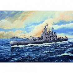 Ship model: Battleship USS BB-56 Washington 1942
