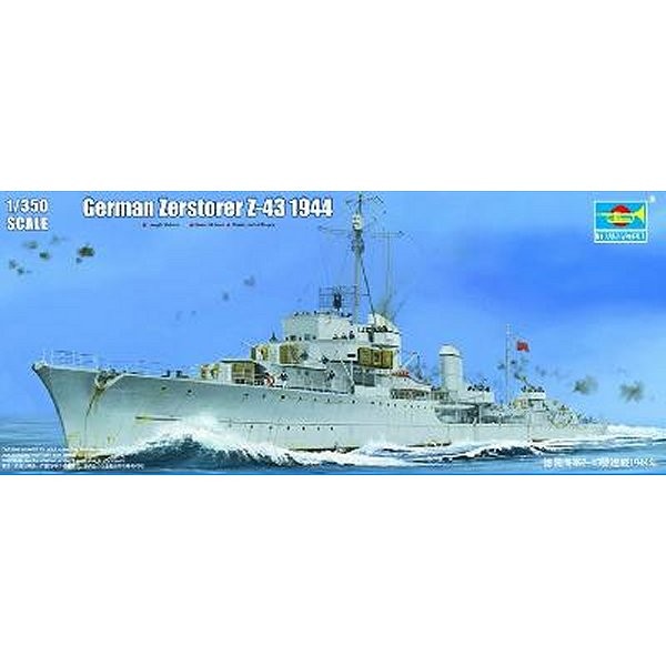 Maquette bateau : Destroyer allemand Zerstorer Z-43 1944 - Trumpeter-TR05323