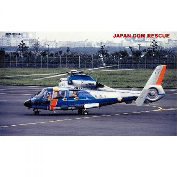 Maquette hélicoptère protection civile japonaise : AS365N Dauphin 2 2001 - Trumpeter-TR02818