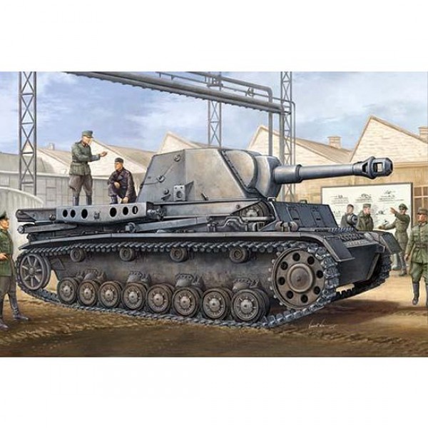 Panzermodell: Heuschrecke IVb Grasshopper 10,5cm leFH 18/1 L / 28 Auf Waffentrager - Trumpeter-TR00373