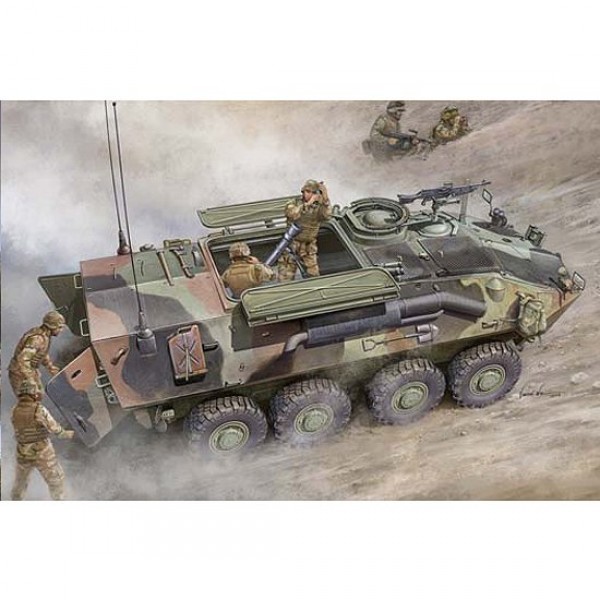 Maquette Véhicule blindé équipé d'un mortier LAV-M : US Marines Corps - Trumpeter-TR00391