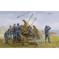Maquette Canon anti aérien Allemand : FlaK 43 3.7cm ZWILLING