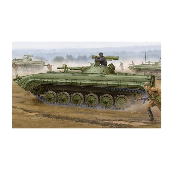 Maquette Char : BMP-1 IFV soviétique modèle 1976 avec missile Sagger - Trumpeter-TR05556