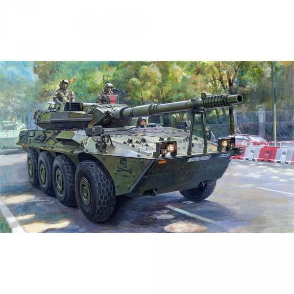 Maquette véhicule militaire : Armée espagnole VRC-105 Centauro RCV - Trumpeter-TR00388