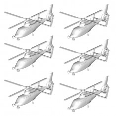 Maqueta de helicópteros: juego de 6 helicópteros chinos Z-9