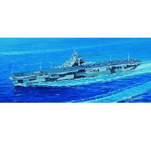 Maquette bateau : Porte-avions USS CV-19 Hancook - Trumpeter-TR05737