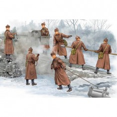 Figurines 2ème Guerre Mondiale : Artilleurs soviétiques en action 1939-1941