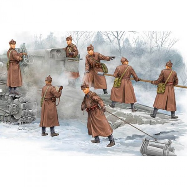 Figurines 2ème Guerre Mondiale : Artilleurs soviétiques en action 1939-1941 - Trumpeter-TR00427