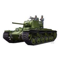 Maqueta de tanque: KV-1 1942 Tanque de torreta simplificado con tripulación de tanque