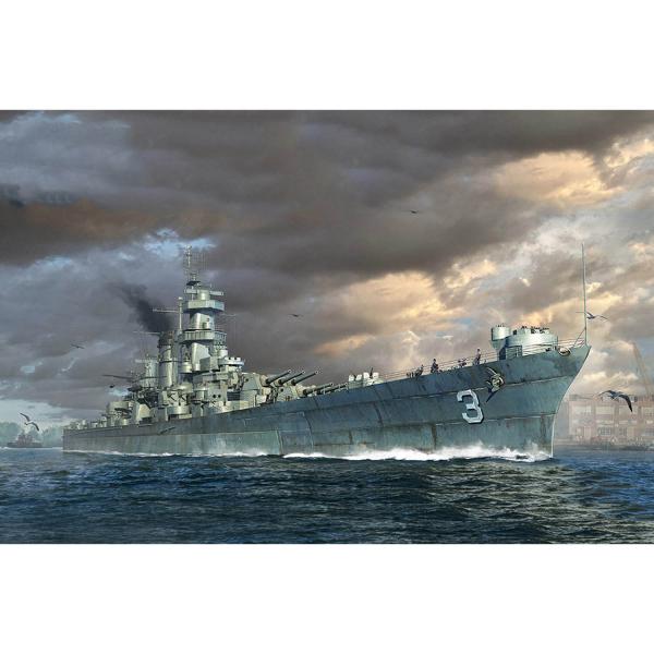 Maquette bateau militaire : USS Hawaii CB-3  - Trumpeter-6740