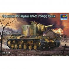 Maqueta de tanque: alemán Pz.Kpfwg. KV-2 754