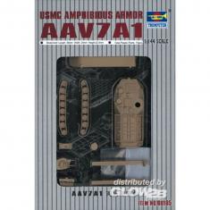 Maqueta de vehículo militar: Vehículo blindado anfibio AAV7A1 