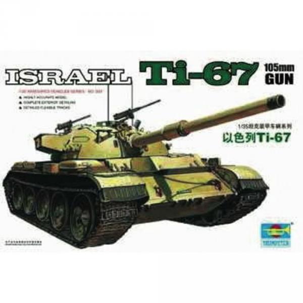 Maqueta de tanque: tanque israelí Ti-67  - Trumpeter-TR00339