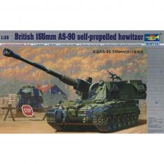 Tank model: British 155 mm AS-90 self-propelled howitzer