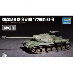 Russian JS-3 with 122mm BL-9 - 1:72e - Trumpeter