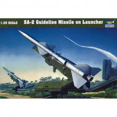 Maquette militaire : Missile de guidage sur lanceur SA-2