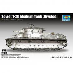 Maquette char :  Soviet T-28 Medium Tank (Riveté) 