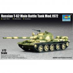 Maqueta de tanque: Tanque de batalla principal ruso T-62 Mod. 1972 