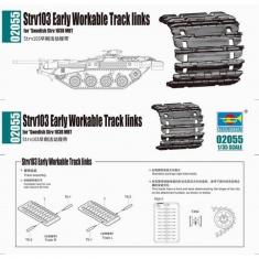 Strv103 early Workable Track links - 1:35e - Trumpeter