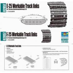 Zubehör für Modellpanzer: Gleis für deutschen Panzer E25