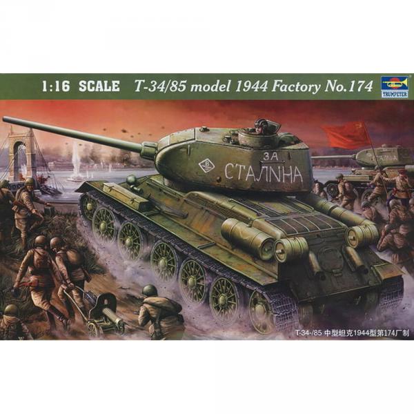 Maquette char : T-34/85 1944 Baunummer 174  - Trumpeter-TR00904